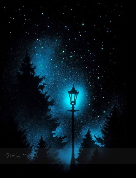 Фонарь в темноте