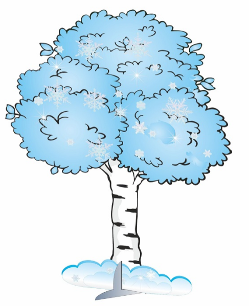 Зимнее дерево для детского сада