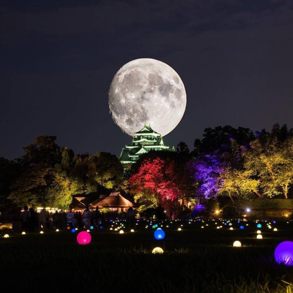 Самое красивое полнолуние