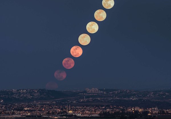 Фазы Луны на небе