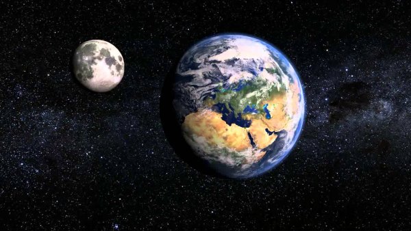 Земля и Луна картинки для детей