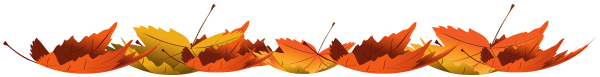 Полоска из осенних листьев