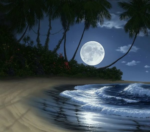 Фотообои лунный пейзаж