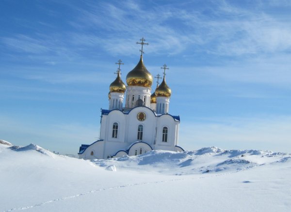 Православный храм на севере Камчатки