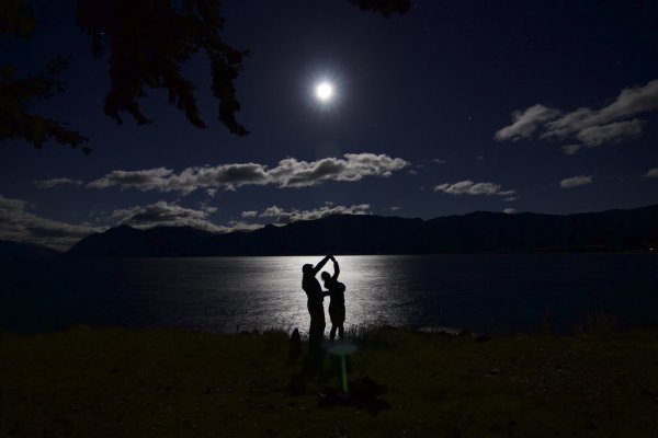 Силуэт в лунном свете