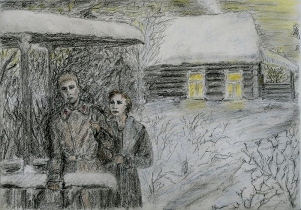 Иллюстрации к рассказу Паустовского "снег"