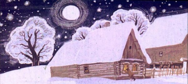 Иллюстрации к рассказу Паустовского "снег"