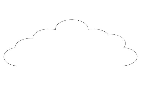 Облако раскраска