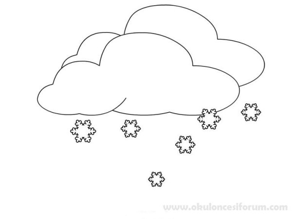 Снег раскраска