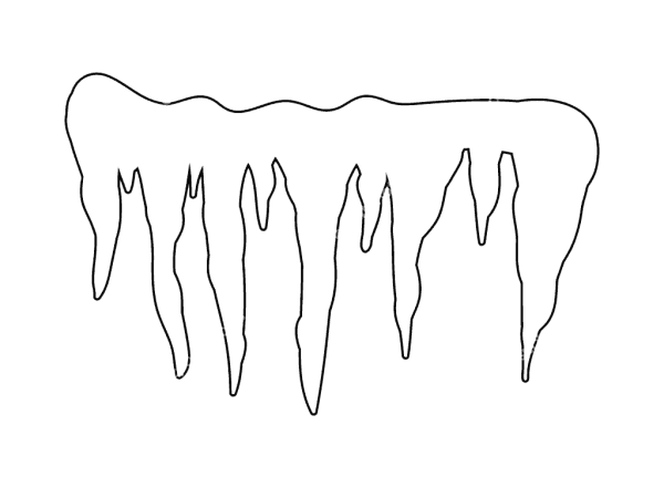 Сосульки на окна трафареты