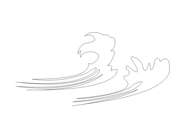 Трафарет сугроба для рисования