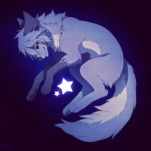 Аниме волчица Moon