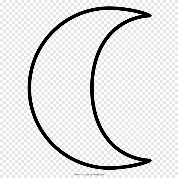 Месяц раскраска для детей