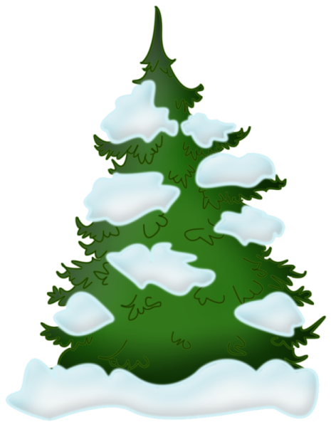 Елка в снегу для детей