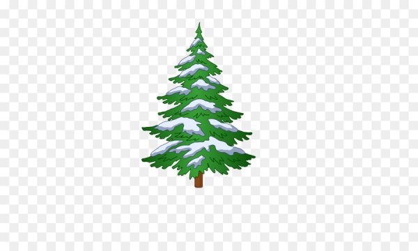 Елка в снегу вектор