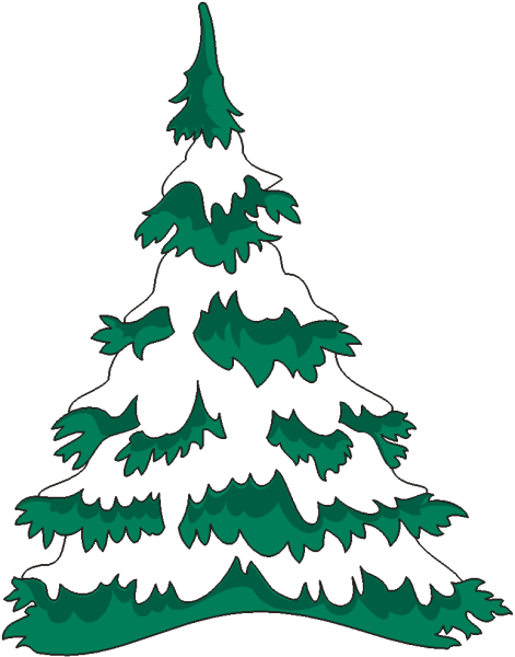 Зимняя елка мультяшная