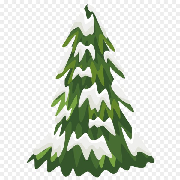 Зимняя елка мультяшная