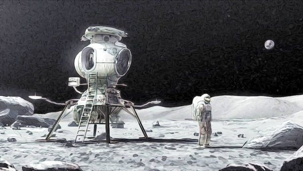 Лунный посадочный модуль СССР на Луне