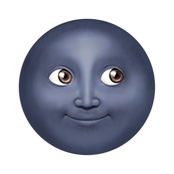 ЭМОДЖИ черная Луна PNG