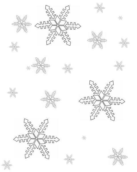 Снег раскраска