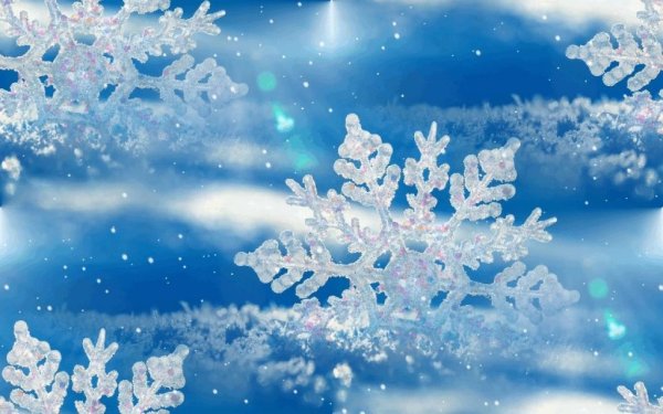 Снег снежинки