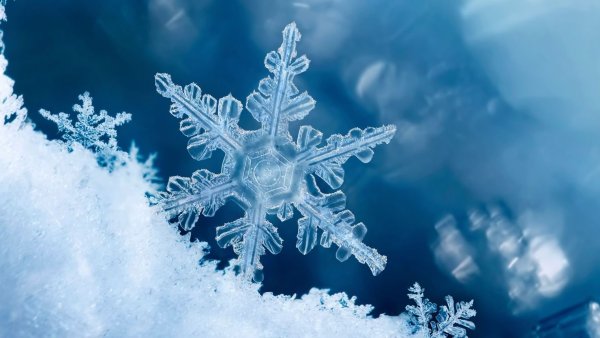 Снег снежинки