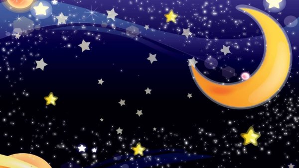 Луна и звезды для детей