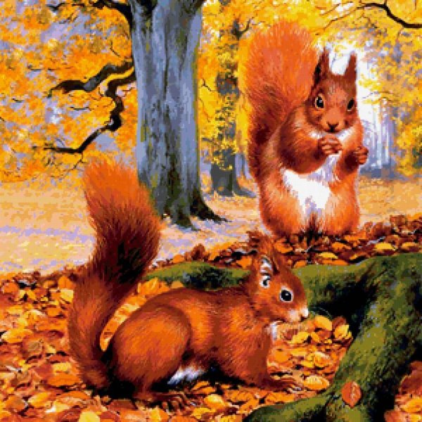 Животные осенью