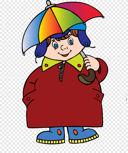 Иллюстрации детей в осенней одежде