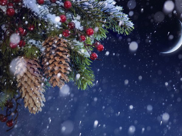 Новогодняя заставка на рабочий стол