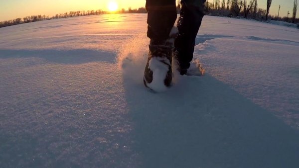 Звук снега под ногами