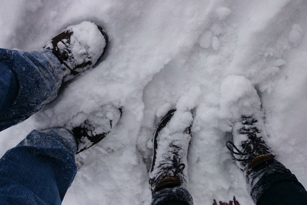 Девушка в сугробе