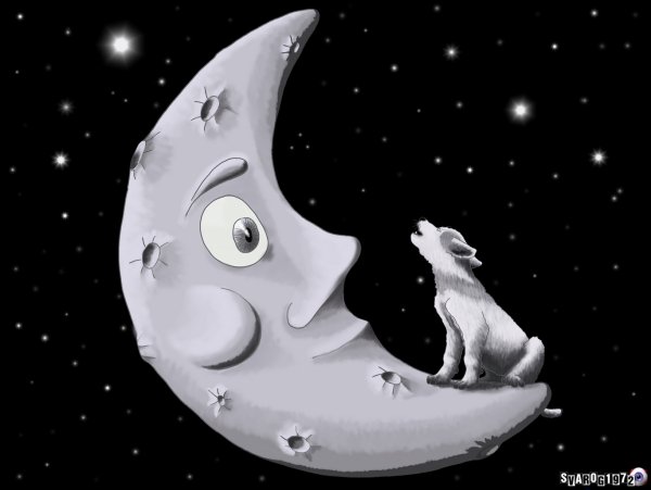 Сказочный облик Луны