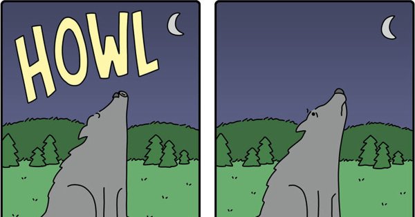 Воет на луну прикол
