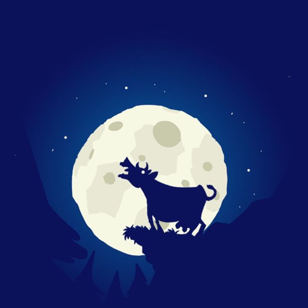 Корова на Луне