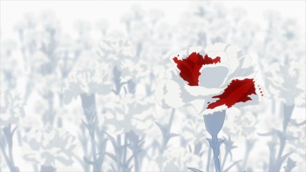 Токийский гуль красные цветы