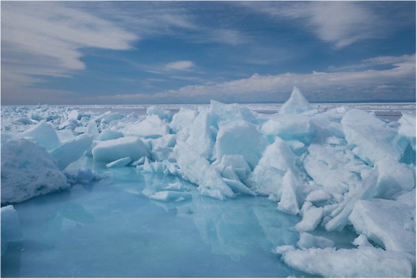 Торосы на Чудском озере