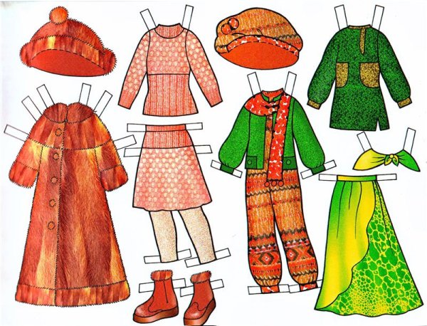 Бумажная кукла Даша и ее 65 нарядов