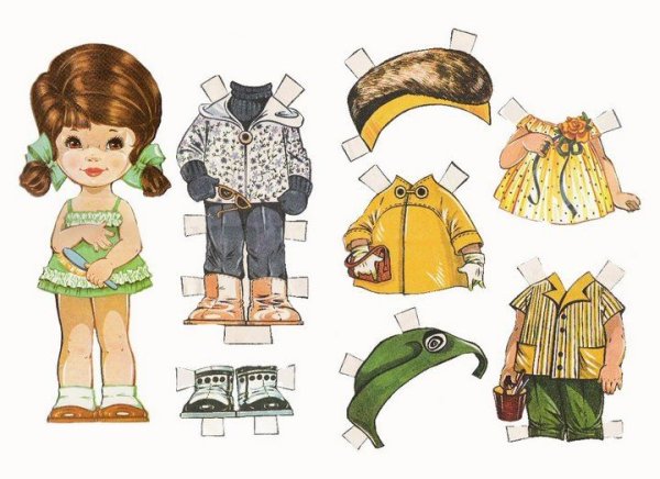 Осенние бумажные куколки