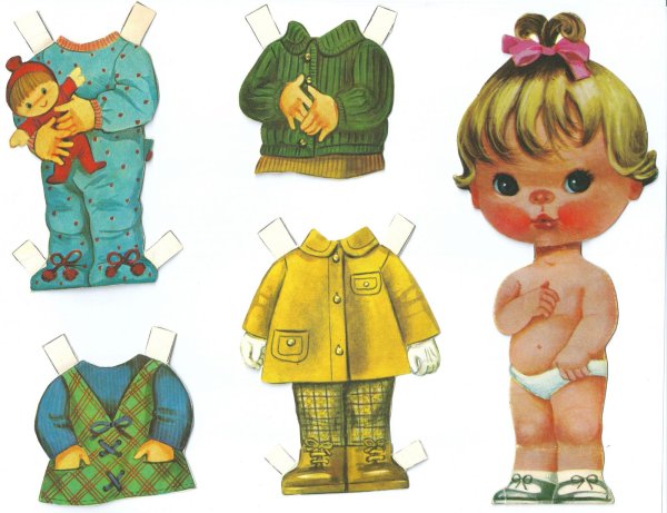 Одень куклу для детей