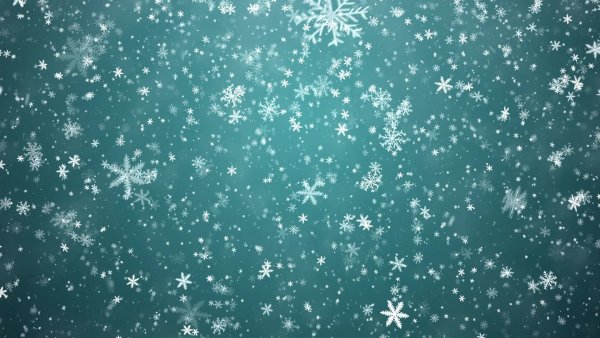 Снежинки падают