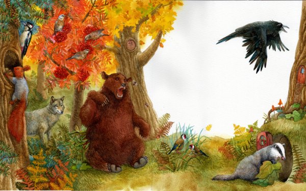 Сказка: Николай Сладков "осень на пороге"