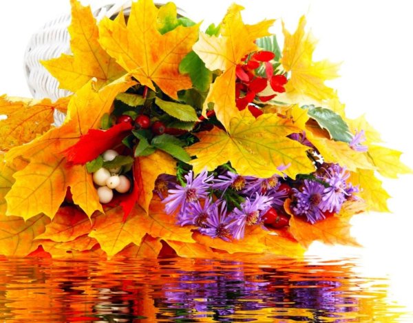 Осенний букетик пожелания
