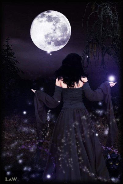 Полнолуние и ведьма