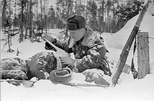 Партизаны в зимнем лесу