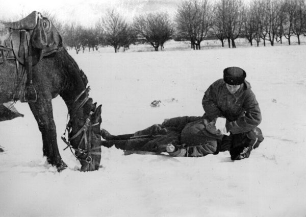 Кавалеристы РККА зимой 1941