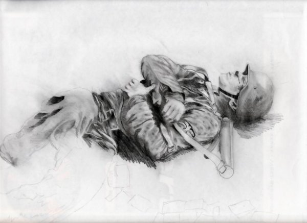 Убитые солдаты иллюстр