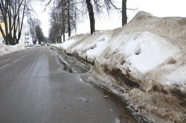 Снежный Покров загрязненный