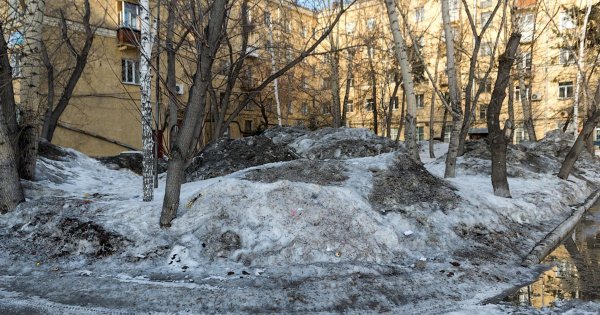 Двор Россия весной