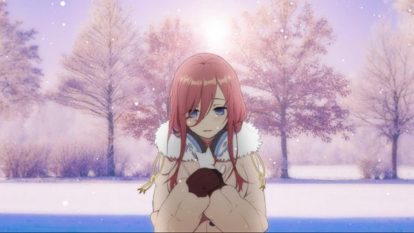 Аниме фон зима